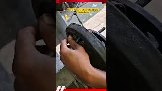 How to Remove a Rear Wheel Brake Cylinder Easily #shorts #mechanic