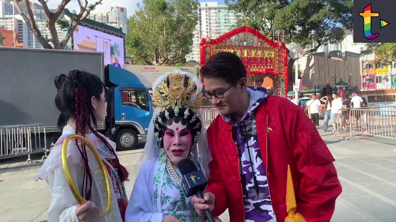 嗇色園黃大仙祠現場live  黃夏蕙觀世音造型等候黃大仙祠頭炷香  記者：美娜