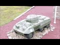 Véhicule blindé américain, M8 Greyhound filmé par drone