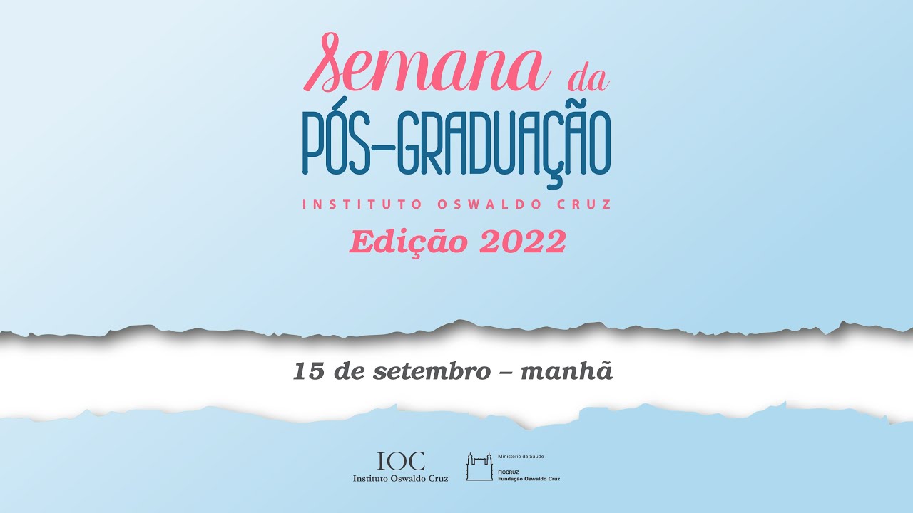 Semana Da P s gradua o Do IOC 2022 YouTube