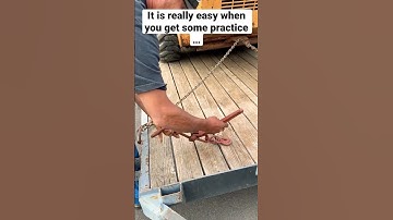 How To Use a Chain Binder #shorts #chain #trucker