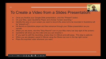 Making a Movie of Your Slides Presentation