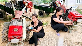 Genius girl: Repairing agricultural machinery -Turn old into new