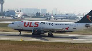 ULS Airlines Cargo Airbus A310 take off Istanbul Atatürk Airport