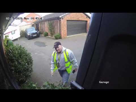 Amazon driver making delivery hits customer's house after "forgetting to put handbrake on