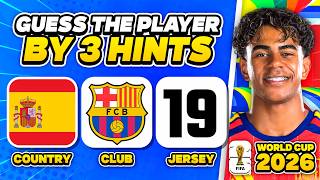 Guess the Player by Nationality, Club, and Number – FIFA World Cup Edition | Quiz Football 2026