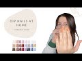 How I do dip nails at home | Trying the KISS dip kit