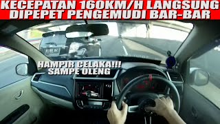 SPEEDING ALERT! KECEPATAN 160 KM/H LANGSUNG DIPEPET HONDA JAZZ| OLENG HAMPIR KECELAKAAN DI JALAN TOL