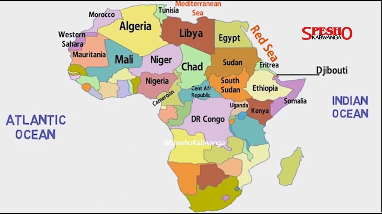 NCHI KUBWA KWA ENEO AFRIKA