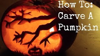 How To Carve A Halloween Pumpkin / Jack O'Lantern | ThoseRosieDays