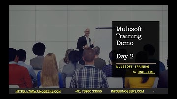 Mulesoft Training Demo Day 2 | Mulesoft tutorial for beginners | Mulesoft training online