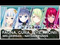 Fauna Gura IRyS Kronii Wellerman Mashup Edit Mix Lyrics