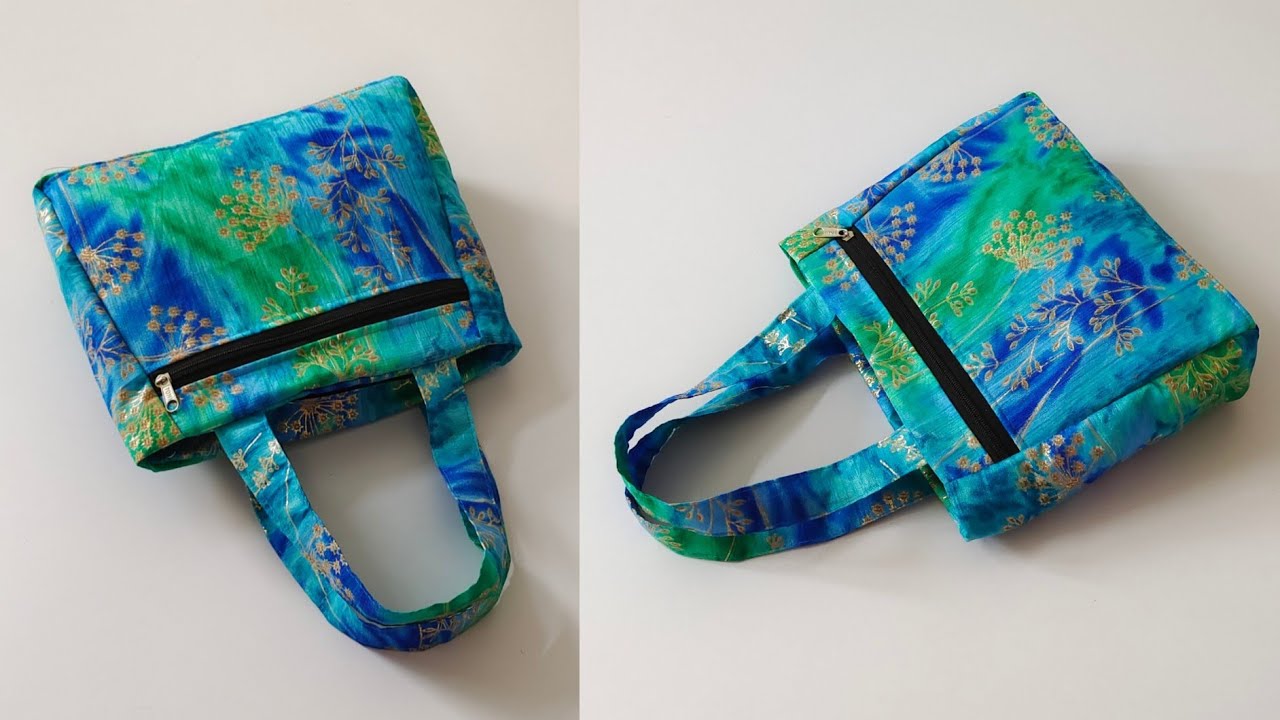 गारंटी हैं देखते ही बनाने का मन हो ऐसा प्यारा आईडिया-New design zipper handbag cutting and stitching