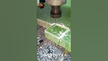 green purubber 40mm cutting cncrouter machine #cnc #cncmill #cncrouter #router