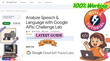 Analyze Speech & Language with Google APIs: Challenge Lab #ARC114 #qwiklabs #arcade