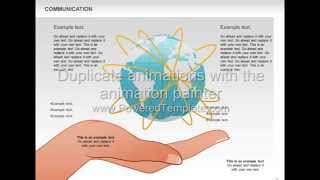Duplicate animations with the animation painter in PowerPoint 2010 (www PoweredTemplate com )