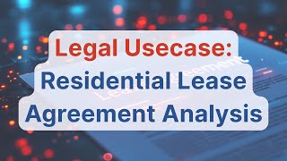Cabina.AI Legal Usecase ⚖️ RAG-Powered Lease Agreement Analysis