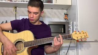 Video thumbnail of "Ислам Идигов – Душа моя полна на гитаре + разбор песни"