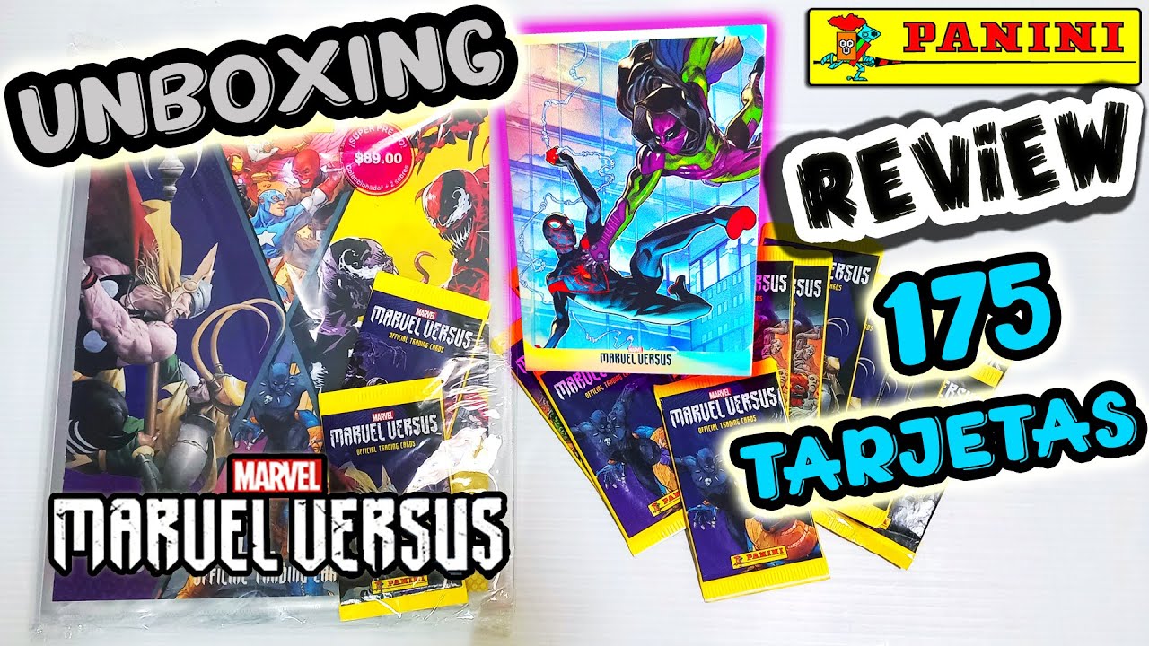 TRADING CARDS MARVEL PANINI MARVEL VERSUS / CON HOLOGRAFICAS / SEIS CATEGORIAS DE TARJETAS