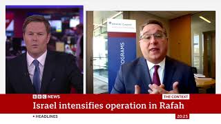 Wechsler joins BBC News to discuss Israel's operation in Rafah