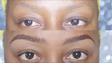 DETAILED EYEBROW TUTORIAL FOR SPARSE BROWS| BEGINNER FRIENDLY| TALK THROUGH| GLAMBYIZIE