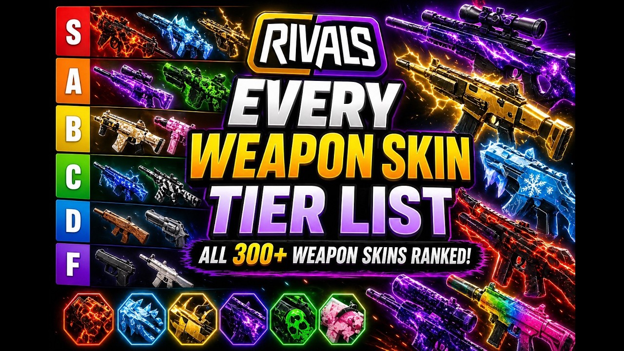 I Ranked EVERY Skin in Rivals - YouTube