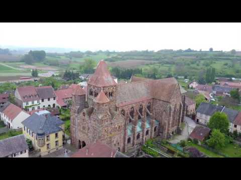 L'Abbaye Saint-Étienne de Marmoutier France - Drone Video