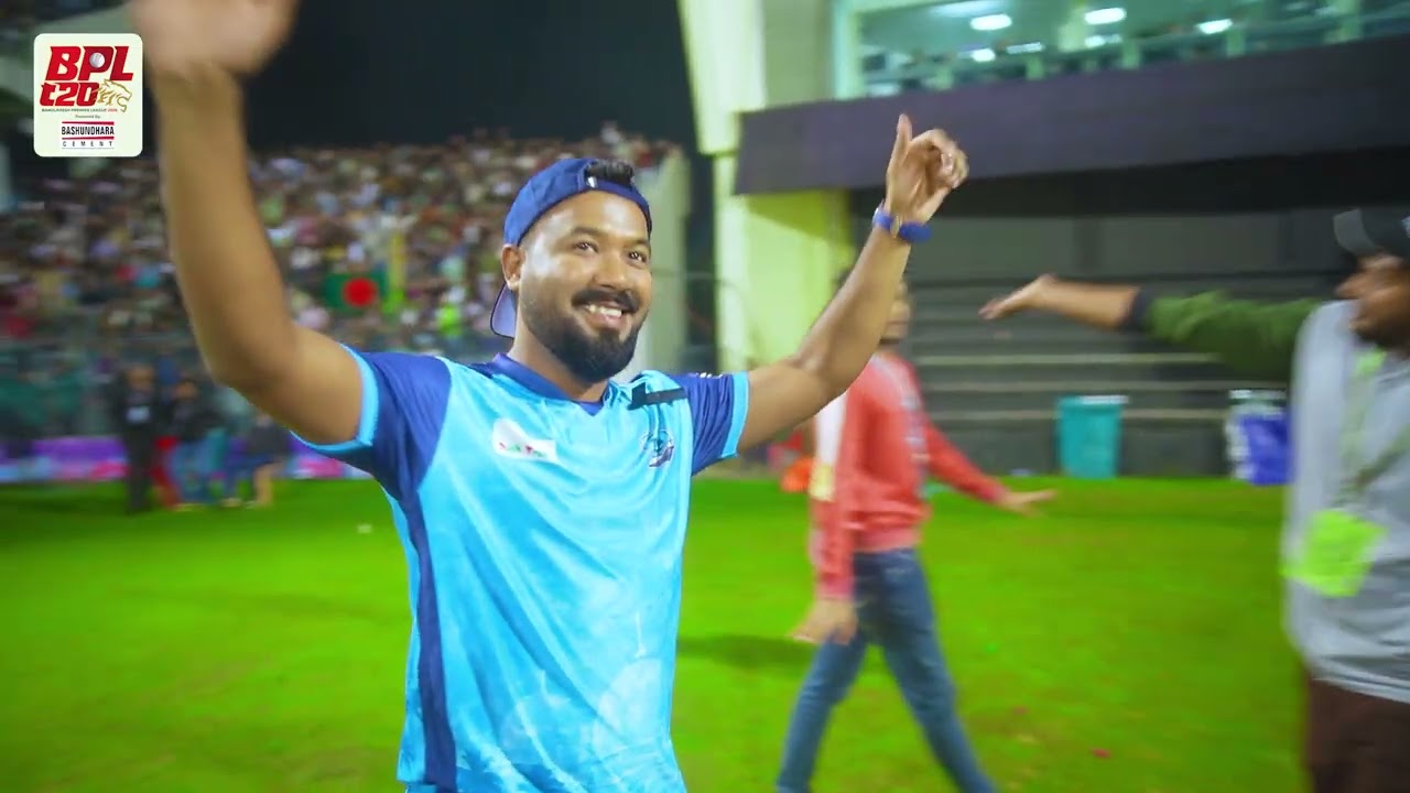 BPL energy on full! 😎🏏 Ziaul Hoque Polash at the stadium, living the cricket thrill 🔥