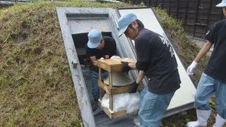 雪中熟成、酒まろやか 北海道・旭川で取り出し