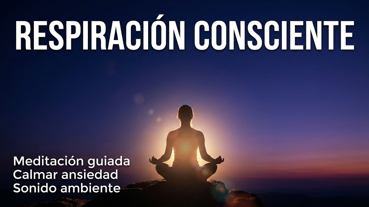 RESPIRACIÓN CONSCIENTE: Meditación guiada para calmar la ansiedad y el ...