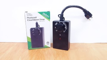 BN-LINK Outdoor Countdown Timer 2 Outlets with Photocell Light Sensor BND-60 U57