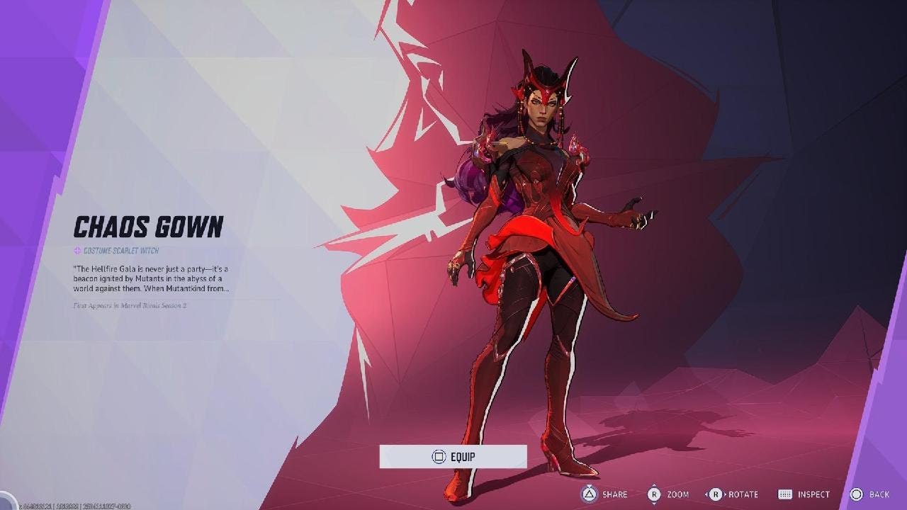 Marvel Rivals: Scarlet Witch - Chaos Gown {Costume}