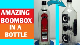 AMAZING BOOMBOX IN A BOTTLE -Make your own music in a bottle