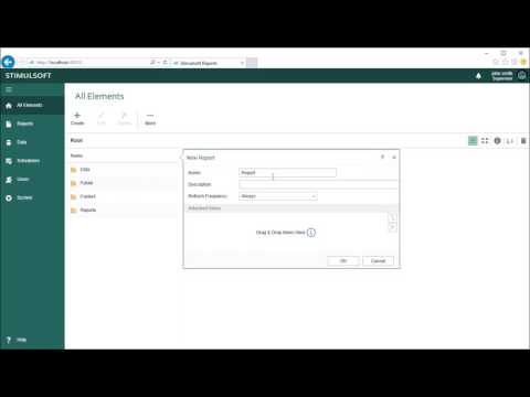 BI Tool: Creating Report and Attched Data Source in Stimulsoft Server - [Shot on v2016.1]