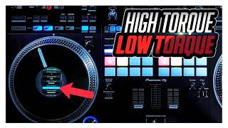 Choosing high torque or low torque on the DDJ-REV7