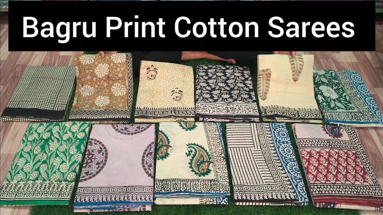 Bagru Print Cotton Mul Mul Sarees 🥻 Premium Quality 👌 at Wholesale Price 🥳 9887665140