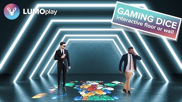 Gaming Dice | interactive display floor or wall experience from LUMOplay