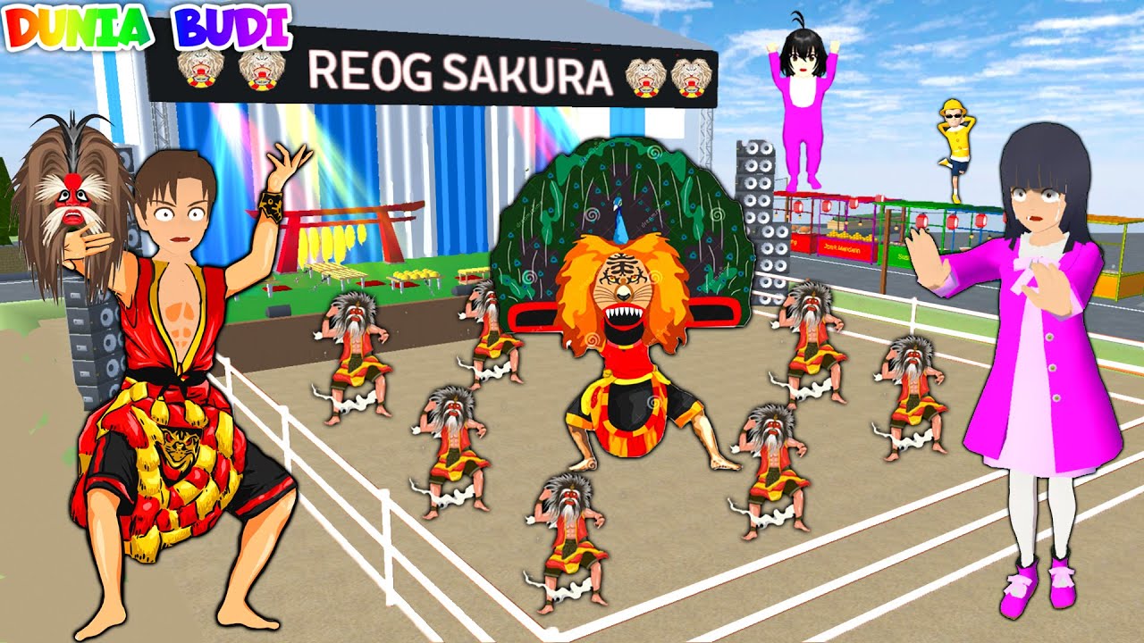 Yuta Mio Pertama Kali Nonton Reog Ponorogo | Mio Panik Yuta Kesurupan Barongan Reog😱