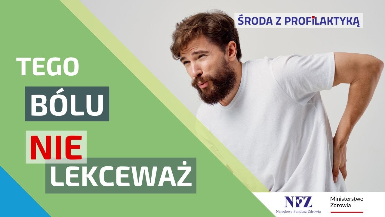 Masz bóle kręgosłupa? Nie czekaj na groźne konsekwencje! Zapobiegaj | Środa z Profilaktyką