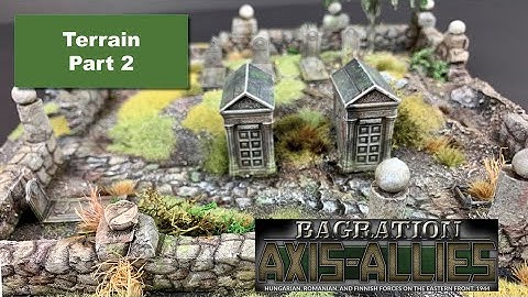 Bagration Axis-Allies Terrain Part 2: Graveyard, Wargames Battlefield Scenery for Flames of War