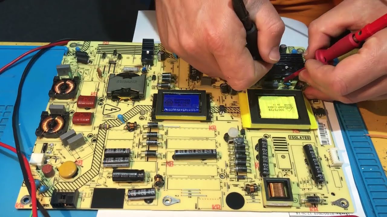 Reparación fuente de alimentación tele tdsistem de la marca vestel