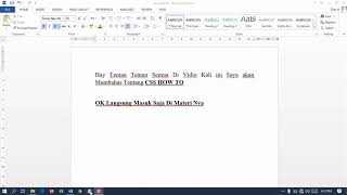 Pemrograman Web 1 Tentang CSS HOW TO