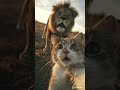 Cats and lions are friends