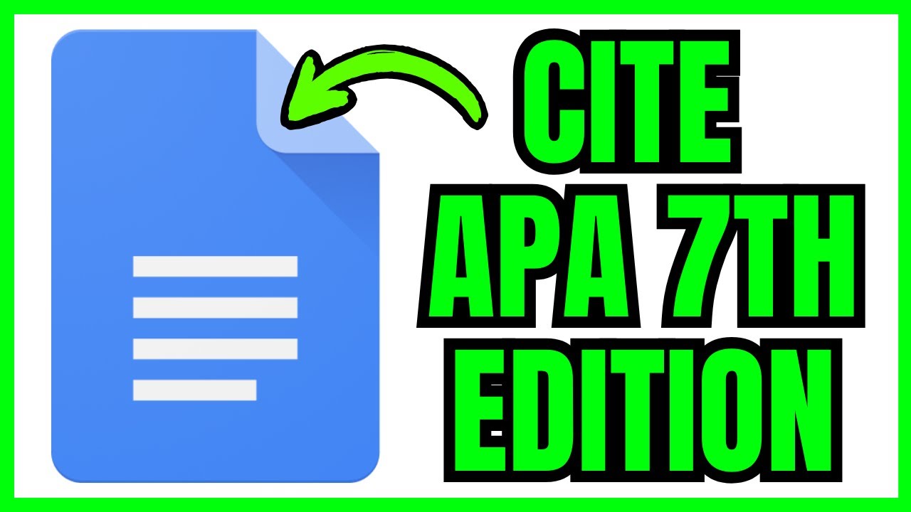 How To CITE APA 7th Edition In Google Docs (QUICK & EASY) 2025 - YouTube