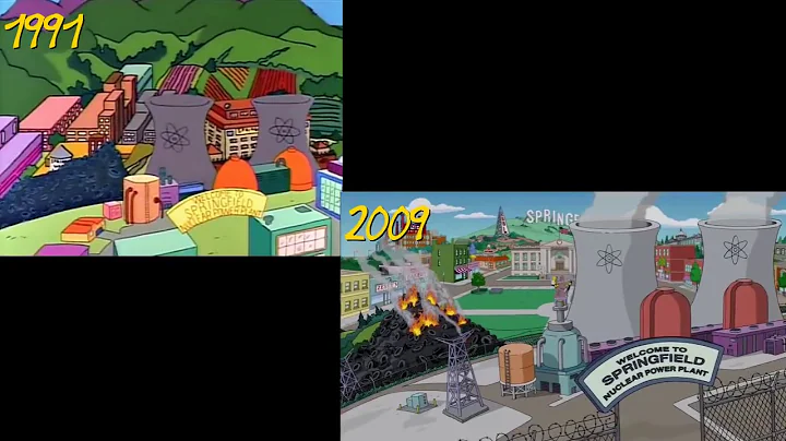 The Simpsons intro (1991 vs 2009)