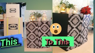 Diy carboard furniture|how to turn cardboard box into furniture(bed side table)|card board cupboard