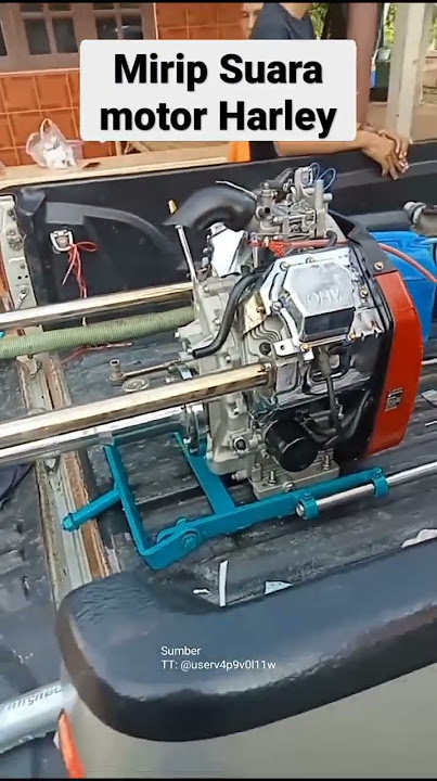 mesin 2 silinder 37HP untuk perahu ketinting