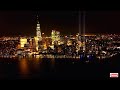 New York City Skyline at Night HD 4K Screensaver Downtown Manhattan Wallpaper 4K - Aerial Landscapes