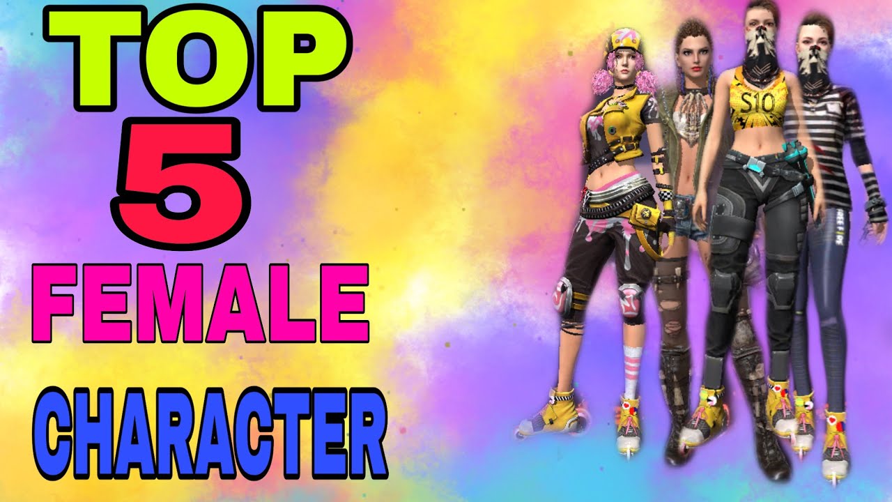 top 5 best female character in free fire || free fire top ...