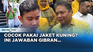 Dibilang Cocok Pakai Jaket Kuning, Ini Jawaban Gibran Soal Partai Golkar